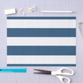 Moderne marineblauwwitte strippatroon tissuepapier (Craft)