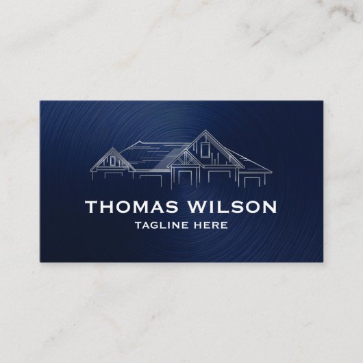 Moderne Marinebouw Handyman Carpenter Tools Visitekaartje (Voorkant)