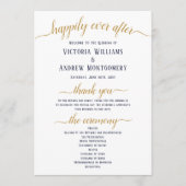 Moderne marinecertificering met Gold Script minima Programmakaart (Voorkant)