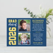 Moderne marinegeel 2 fotograaf kaart (Staand voorkant)