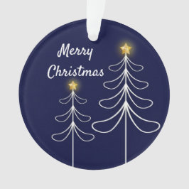 Moderne marinekerstboom Grafisch Ornament