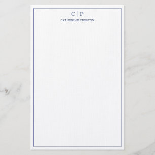 Moderne marinemonie Blue Personal Stationery  Briefpapier