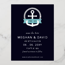 Moderne marinemonogram Anchor Nautical behalve de 