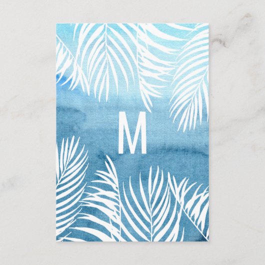 Moderne marinesblauwe goudpenseeldrukken huwelijks informatiekaartje (Achterkant)