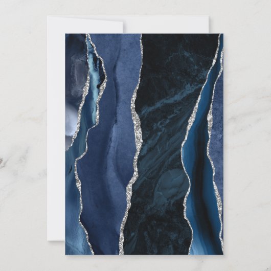 Moderne marinescheepvaart en Bleke blauwe zilver A Kaart (Achterkant)