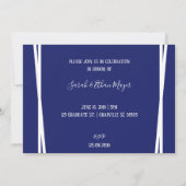 Moderne marinescheepvaart en wit Afstuderen Foto-u Kaart (Achterkant)