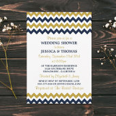 Moderne marineschower en goudbruin weduwen kaart