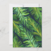 Moderne marineslag en groene tropische springbonne kaart (Achterkant)