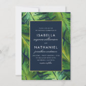Moderne marineslag en groene tropische springbonne kaart (Voorkant)