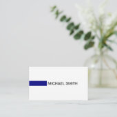 Moderne marineslagwerende bruin visitekaartje (Staand voorkant)