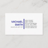 Moderne marineslagwerende bruin visitekaartje (Achterkant)