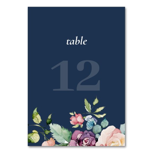 Moderne marinesolfantenblauwe Kaart (Voorkant)