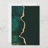 Moderne marinesroop en goudoliesagate kaart (Achterkant)