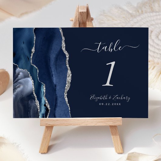 Moderne marineverbinding blauw zilver kaart