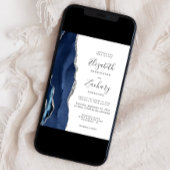 Moderne marineverbinding blauw zilver kaart