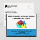 Moderne marketing van onroerend goed via direct ma briefkaart (Voorkant / Achterkant)