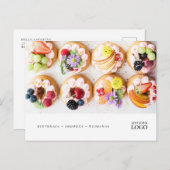 Moderne marketing voor catering of bakkerij briefkaart (Voorkant / Achterkant)