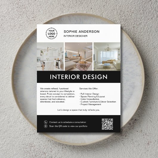 Moderne Marketing voor Interieurontwerpers  Flyer