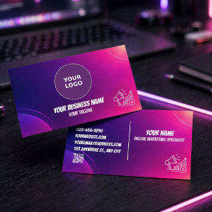 Moderne marketingbureau visitekaartje