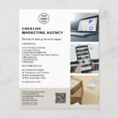 Moderne marketingbureau voor op maat gemaakte logo flyer (Voorkant)