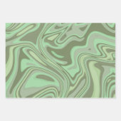 Moderne marmer Abstracte Waterverf Sage Green Inpakpapier Vel (Voorkant 2)