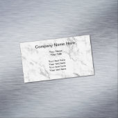 Moderne marmer achtergrond magnetisch visitekaartje (Voorbeeld)