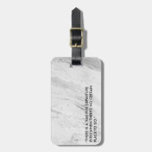 Moderne marmer Adventure-reisofferte Bagagelabel (Voorkant verticaal)