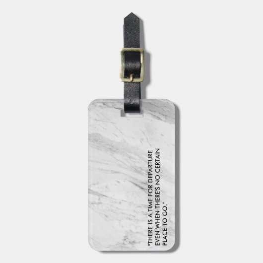 Moderne marmer Adventure-reisofferte Bagagelabel (Voorkant verticaal)