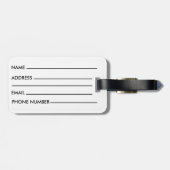 Moderne marmer Adventure-reisofferte Bagagelabel (Achterkant horizontaal)