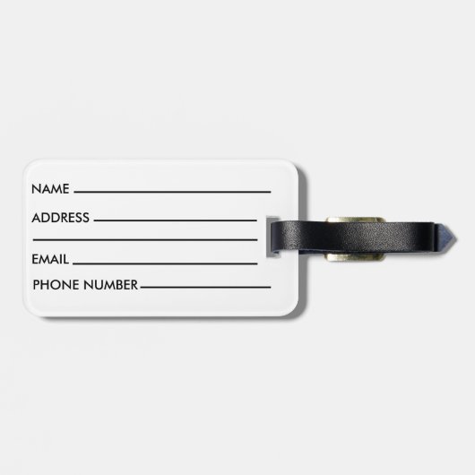 Moderne marmer Adventure-reisofferte Bagagelabel (Achterkant horizontaal)