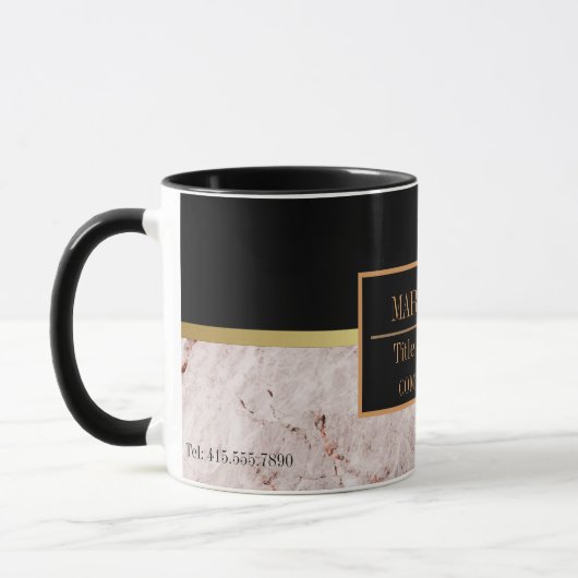 Moderne marmer Business Add Name Mok (Links)