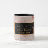 Moderne marmer Business Add Name Mok (Midden)