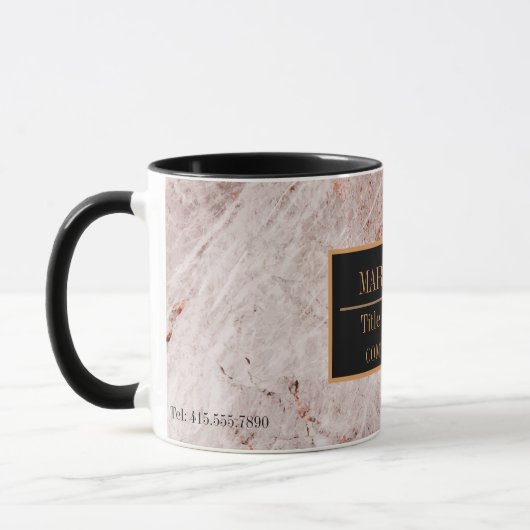 Moderne marmer Business Add Name Mok (Links)