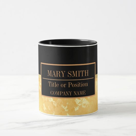 Moderne marmer Business Add Name Mok (Midden)
