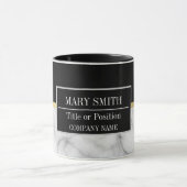 Moderne marmer Business Add Name Mok (Midden)