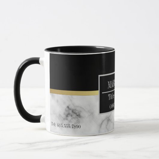 Moderne marmer Business Add Name Mok (Links)