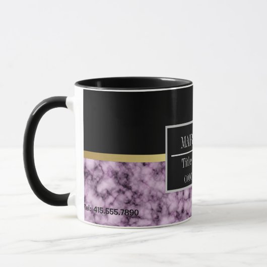 Moderne marmer Business Add Name Mok (Links)