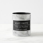 Moderne marmer Business Add Name Mok (Midden)