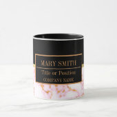 Moderne marmer Business Add Name Mok (Midden)