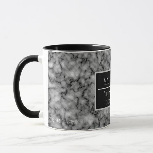 Moderne marmer Business Add Name Mok (Links)