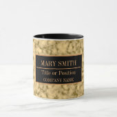 Moderne marmer Business Add Name Mok (Midden)