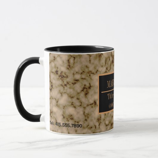 Moderne marmer Business Add Name Mok (Links)
