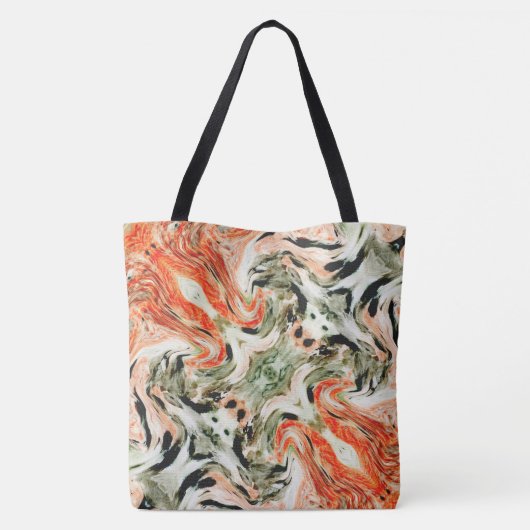 Moderne marmer-Canvas tas (Achterkant)