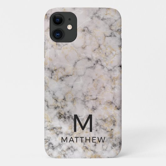 Moderne Marmer Case-Mate iPhone Case (Achterkant)