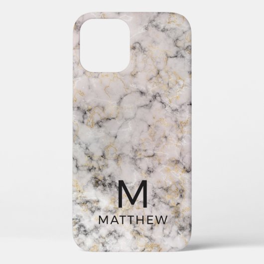 Moderne Marmer Case-Mate iPhone Case (Achterkant)
