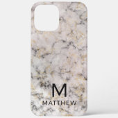Moderne Marmer Case-Mate iPhone Case (Achterkant)