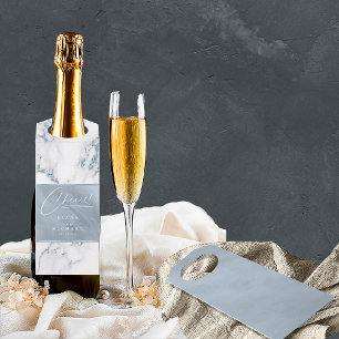 Moderne marmer Cheers Dusty Blue ID816 Flessenhanger