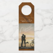 Moderne marmer Cheers Foto Gold ID816 Flessenhanger (Voorkant)