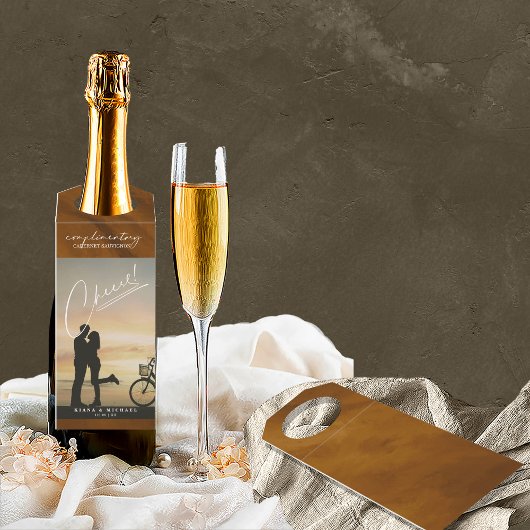 Moderne marmer Cheers Foto Gold ID816 Flessenhanger