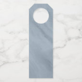 Moderne marmer Cheers Photo Dusty Blue ID816 Flessenhanger (Achterkant)